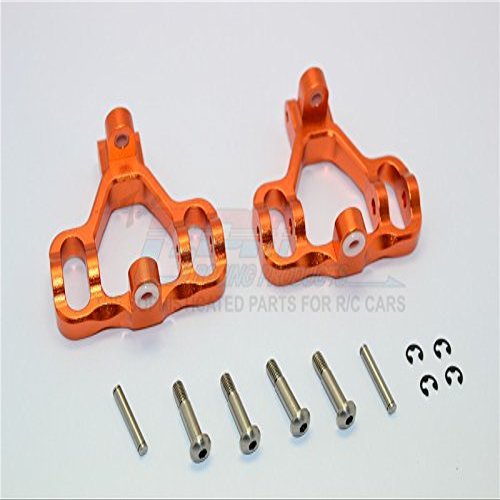 Aluminum Front Or Rear C-Hub For HPI SAVAGE 21 / X/XL / K4.6 / FLUX - 1Pr Set Orange