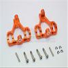 Aluminum Front Or Rear C-Hub For HPI SAVAGE 21 / X/XL / K4.6 / FLUX - 1Pr Set Orange view 1