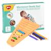 BOHS Montessori Bead Stair Set, 1-10 Counting, with Sorting Tray- Compact Educational Toy for Preschool Learning view 1