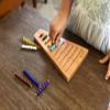 BOHS Montessori Bead Stair Set, 1-10 Counting, with Sorting Tray- Compact Educational Toy for Preschool Learning view 2