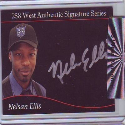 258 West Authentic signature card Nelsan Ellis 73/100