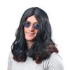 Bristol Novelty BW481 Ozzy Osbourne Streaks Wig, Black/Red, One Size view 1