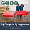 Children's Factory Medium Sensory Table 24 Height, Sandbox, Water Table for Kids, Red view 3