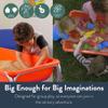 Children's Factory Medium Sensory Table 18 Height, Sandbox, Water Table for Kids, Red view 3