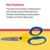 School Smart Lefty Blunt Tip Kids Scissor, 5 Inches, Original Version (086334) view 3