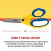 School Smart Lefty Blunt Tip Kids Scissor, 5 Inches, Original Version (086334) view 4