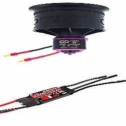 Powerfun EDF 50mm 11 Blades Ducted Fan with RC Brushless Motor 4900KV with ESC 40A(2~4S) Balance Tested for EDF 3S RC Jet Airplane