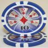 High Roller Laser 1000 Chip 14gm Clay Poker Set with Aluminum Case view 4