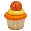 24pack 3D Basketball Cupcake/Desert/Food Decoration Topper Rings with Favor Stickers view 2