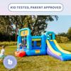 Bounceland Pop Star Inflatable Bounce House Bouncer, Large Bouncing Area with Long Slide, Climbing Wall, Basketball Hoop, UL 1HP Blower Included, 15 ft x 13 ft x 8.3 ft H, Pop Star Kids Party Theme view 3