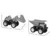 American Plastic Toys APT-77750 Mega Construction Set Dump Truck and Loader view 3
