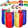 CWLAKON Outdoor Games, Potato Sack Race Bags for Kids Adults, Egg Spoon Relay Race, 3 Legged Race Bands, Birthday Party, Field Day Family Reunion Carnival Outside Yard Lawn Easter Fall Festival Games view 1