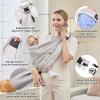 Baby Carrier by Cuby, Natural Cotton Baby Wraps Sling Baby Holder Extra Comfortable for Easy Wearing Carrying for Newborn, Soft and Adjustable Newborn and Toddler Carrier Slings (Light Gray) view 3