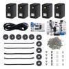 5 Packs LX-16A Serial Bus Servo with Servo Controller & Debug Board, Dual Bearing Full Metal Gear Steering Servo for RC Robot DIY, High Torque Servo 17KG.CM 6V - 19.5KG.CM 7.4V, Control Angle 240 view 1