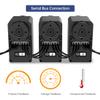 5 Packs LX-16A Serial Bus Servo with Servo Controller & Debug Board, Dual Bearing Full Metal Gear Steering Servo for RC Robot DIY, High Torque Servo 17KG.CM 6V - 19.5KG.CM 7.4V, Control Angle 240 view 2