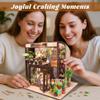 Flever Dollhouse Miniature DIY House Kit Creative Room with Furniture for Romantic Valentine's Gift(Time of Coffee) view 4