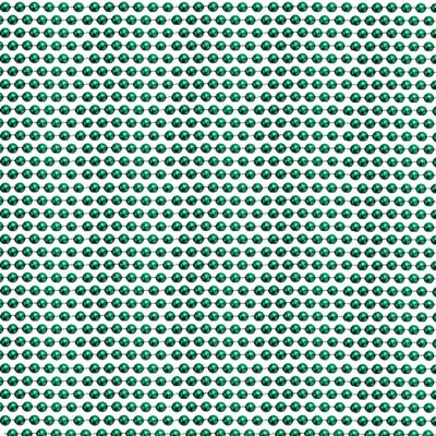 33 inch 07mm Round Metallic Green Mardi Gras Beads - 6 Dozen (72 Necklaces)