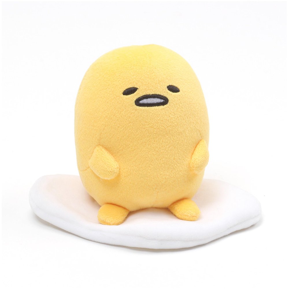 GUND Sanrio Gudetama The Lazy Egg Plush, Gudetama Sitting Pose, Stuffed Animal for Ages 1 and Up, 4.25