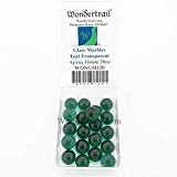 Wondertrail Teal Transparent 16mm Glass Marbles Pack of 20