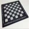 16" Black and White Egyptian Hieroglyphic Chess Board view 2