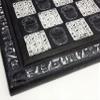 16" Black and White Egyptian Hieroglyphic Chess Board view 3