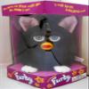 Furby Model 70-800 Black Body & Hair, White Feet, Pink Ears Blue Eyes Rare 1998 view 1