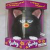 Furby Model 70-800 Black Body & Hair, White Feet, Pink Ears Blue Eyes Rare 1998 view 2