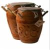 Africa Heartwood Project Hand-carved African Kpanlogo Peg Drum from Ghana with Calf Skin Drum Head - 11"x25" view 3
