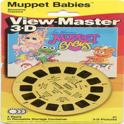 View Master Muppet Babies 3D 3 Reel Set