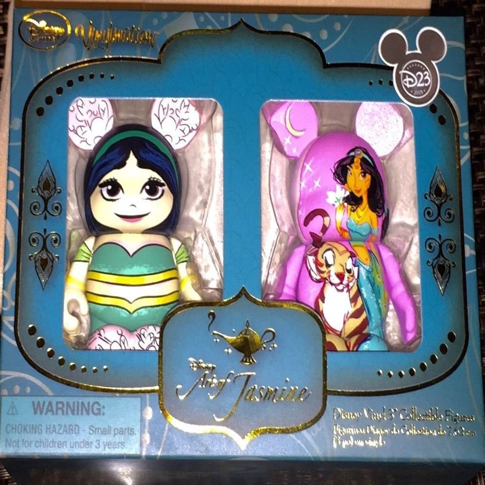 Disney Store D23 Expo 2015 Art of Jasmine Rajah Vinylmation Combo Pack LE