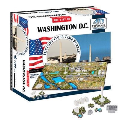 4D Washington DC Skyline Time Puzzle