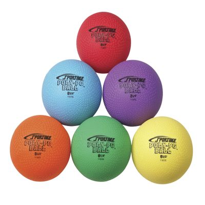 Sportime Poly-PG Gradeball Set, 8-1/2 Inches, Set of 6 - 1005620