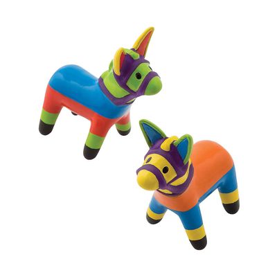 Fun Express - Vinyl Fiesta Donkey for Cinco de Mayo - Toys - Character Toys - Vinyl Characters - Cinco de Mayo - 12 Pieces