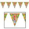 1st Birthday Pennant Banner Party Accessory (1 count) (1/Pkg) view 1