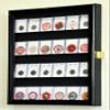 24 Collector NGC PCGS ICG Coin Slab Display Case Cabinet Holder Rack Lockable, Black view 1