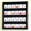 24 Collector NGC PCGS ICG Coin Slab Display Case Cabinet Holder Rack Lockable, Black view 2