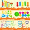 JOYIN 44 Clay Tools Set for Kids, Clay Accessories with Various Plastic Molds, Rolling Pins, Cutters view 2