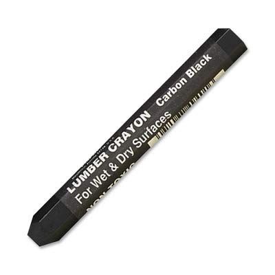3 Pack Dixon 49400 Industrial Lumber Crayon - Carbon Black - 12 per Package
