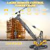 Fistone 1/14 RC Truck Crawler Tower Crane Hoist Dragline Die-cast Model Lifiting Cable Remote Control Excavator Tractor Digging Engineering Toy Construction Vehicle view 2