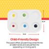 School Smart Paint-Rite Tray with 6 Wells, 3-1/2 x 5-1/4 Inches, White, Pack of 12 view 3