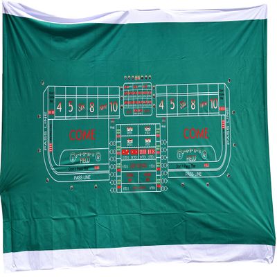 8 Ft. Synthetic Polyester Felt Casino Style Craps Layout