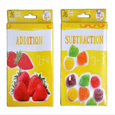 Addition & Subtraction Flashcards - Math for Kindergarten 1st Grade - Learning Practice Flash Card Bundle