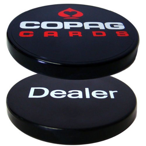 Brybelly Copag Playing Card Poker Accessory Set - Includes 2 Copag Cut Cards, 1 Dealer Button and 2 Bonus Blind Buttons!