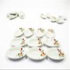 10x30mm Red Orchid Flower Oval Plate Dish Dolls House Miniature Ceramic 12970 view 3