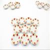 10x25mm Red Heart Paint Plate Dish Dolls House Miniature Ceramic Supply 12972 view 2