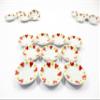 10x25mm Red Heart Paint Plate Dish Dolls House Miniature Ceramic Supply 12972 view 3