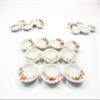 10x25mm Orange Flower Paint Plate Dish Dollhouse Miniature Ceramic Supply 12974 view 3