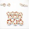 10x15mm Red Heart Scallop Plate Dish Saucer Dolls House Miniature Ceramic 12977 view 2
