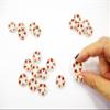 10x15mm Red Heart Scallop Plate Dish Saucer Dolls House Miniature Ceramic 12977 view 4