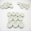 10x25mm White Fluted Edge Plate Dish Dollhouse Miniatures Ceramic Supply 12981 view 1
